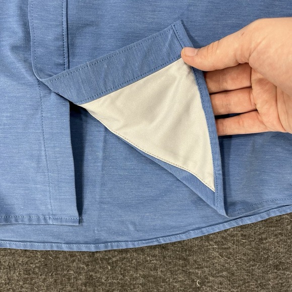 Huk Fishing Shirt Mens 2XL Blue Kona Button Down Performance Short Sleeve - Picture 10 of 16